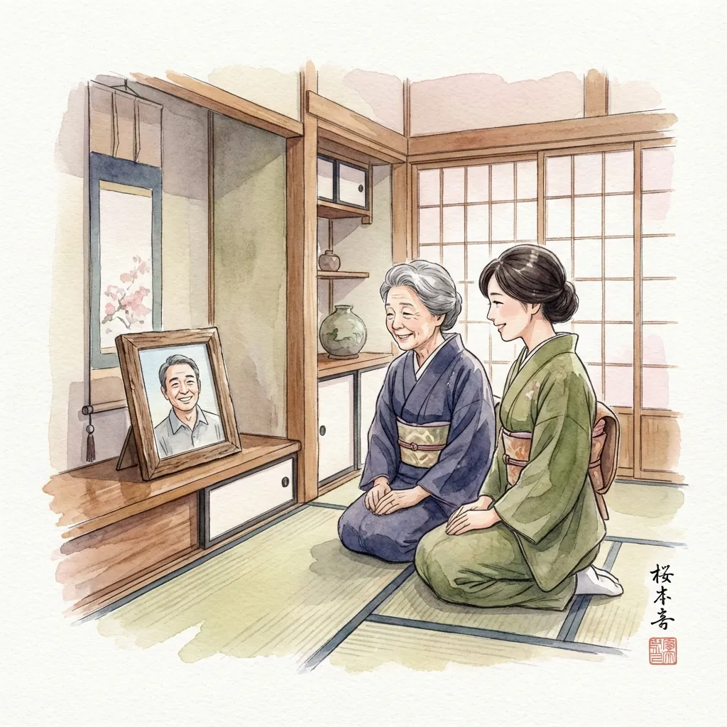 ご遺族による給付金請求のイラスト