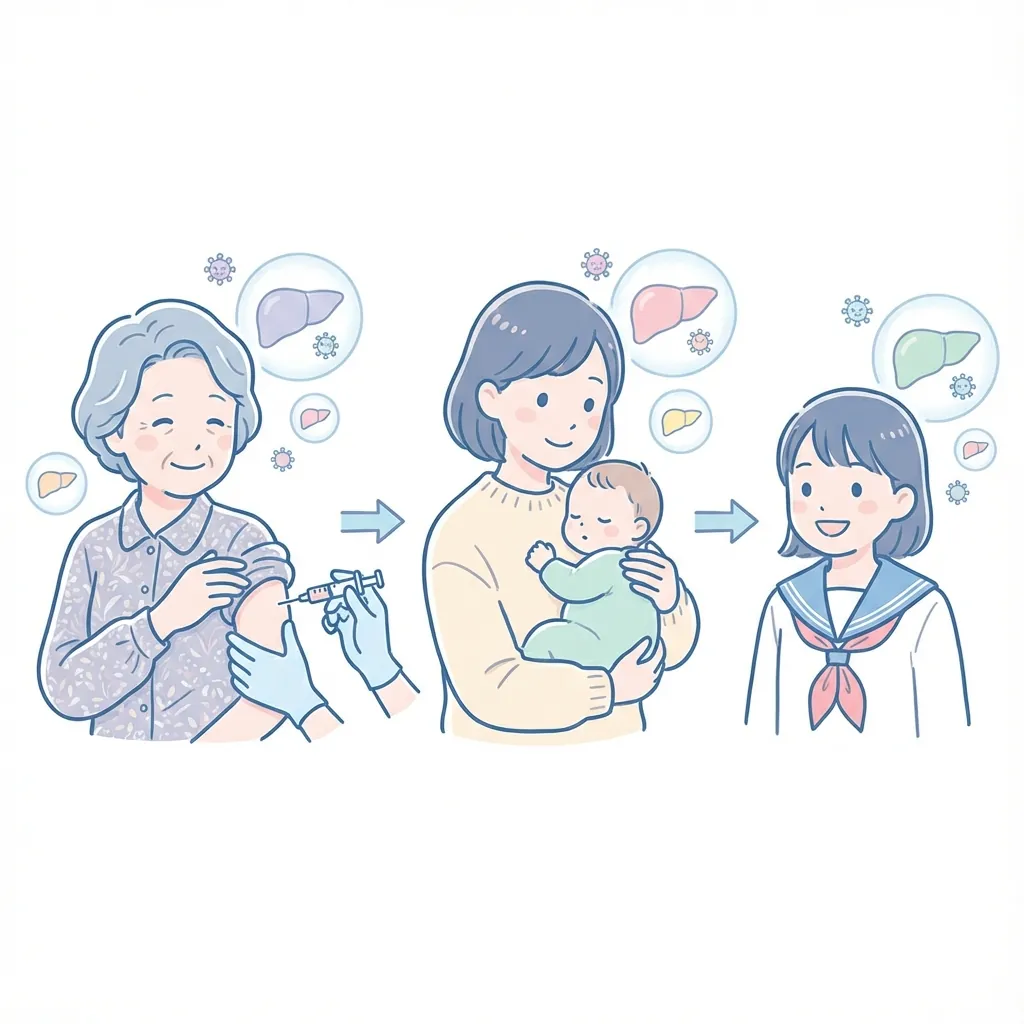 母子感染の仕組み図解