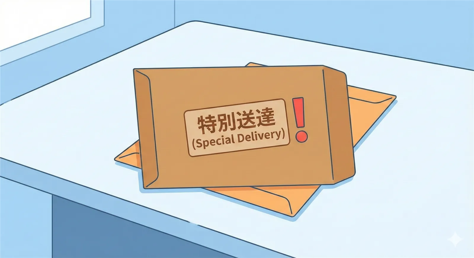 自宅に特別送達（訴状や支払督促）が届いて驚いている様子