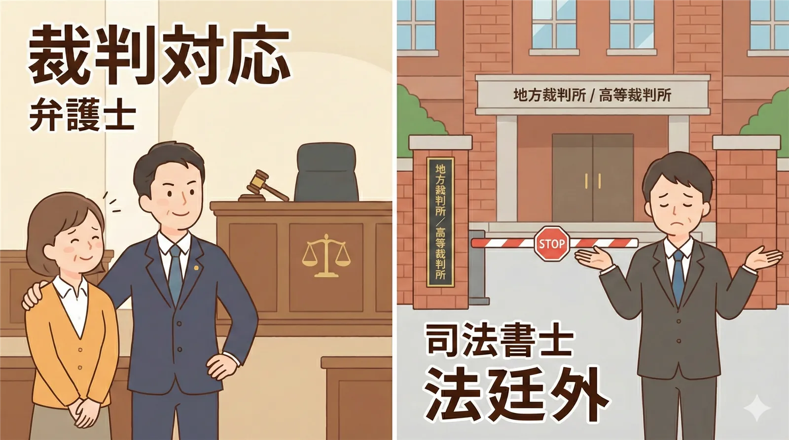 裁判所でも最後まで守る弁護士