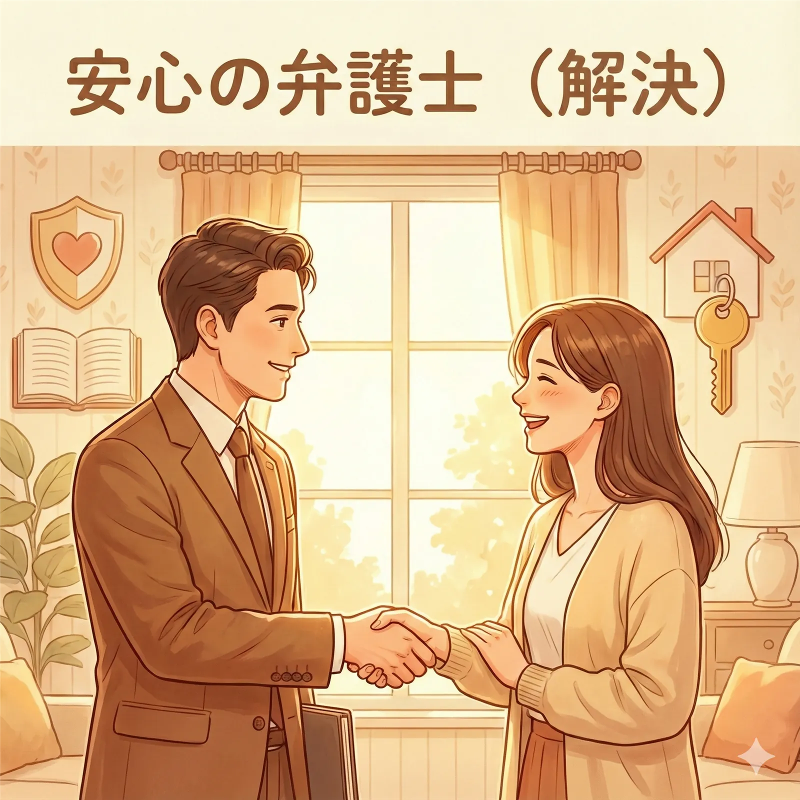 弁護士との安心の握手