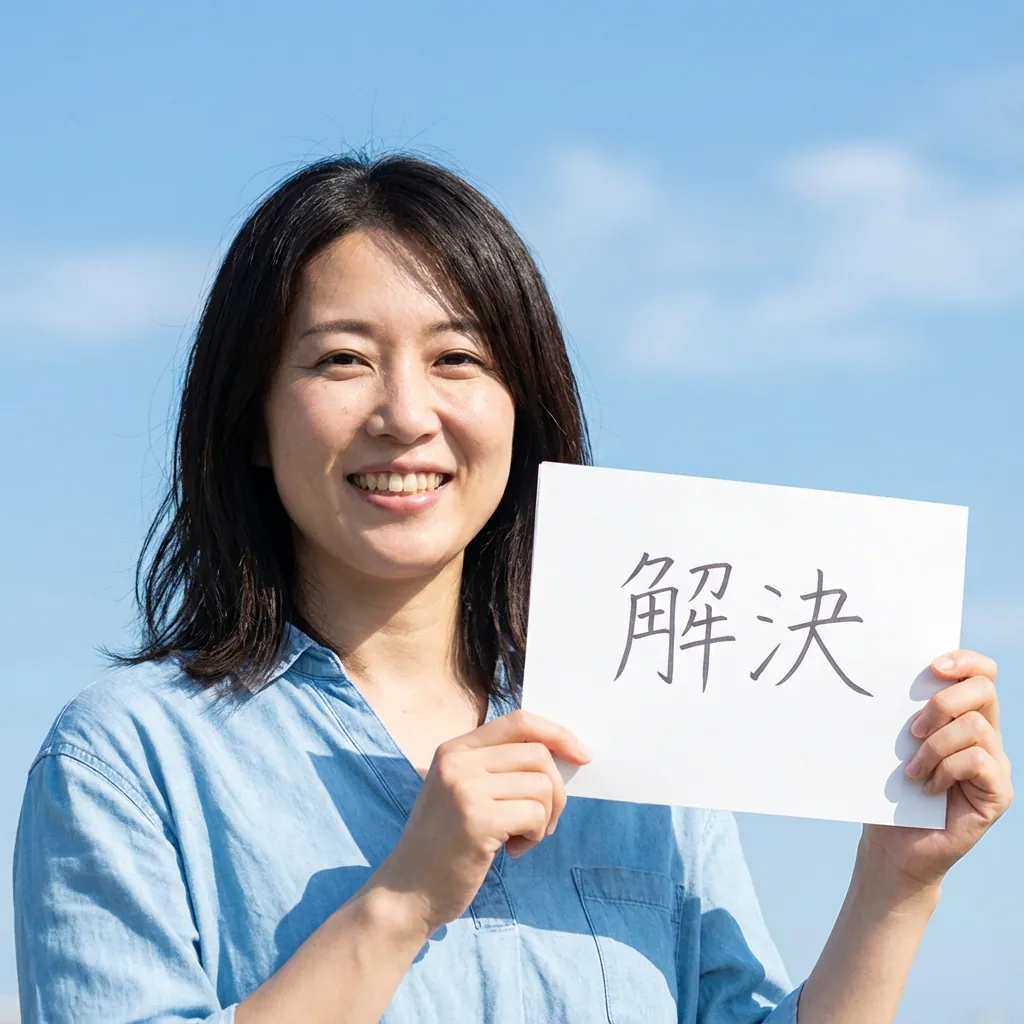 解決して未来へ進む女性