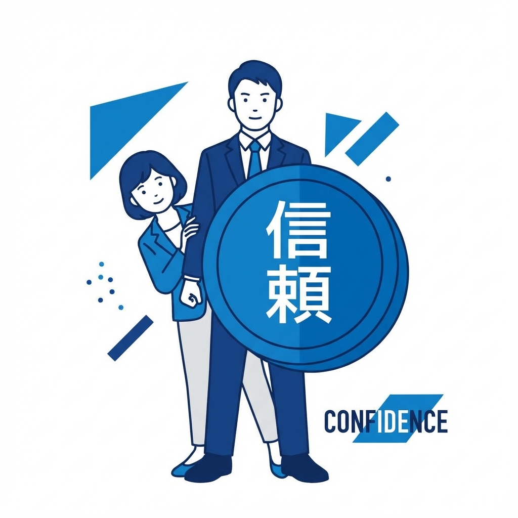 弁護士が盾となり守るイラスト