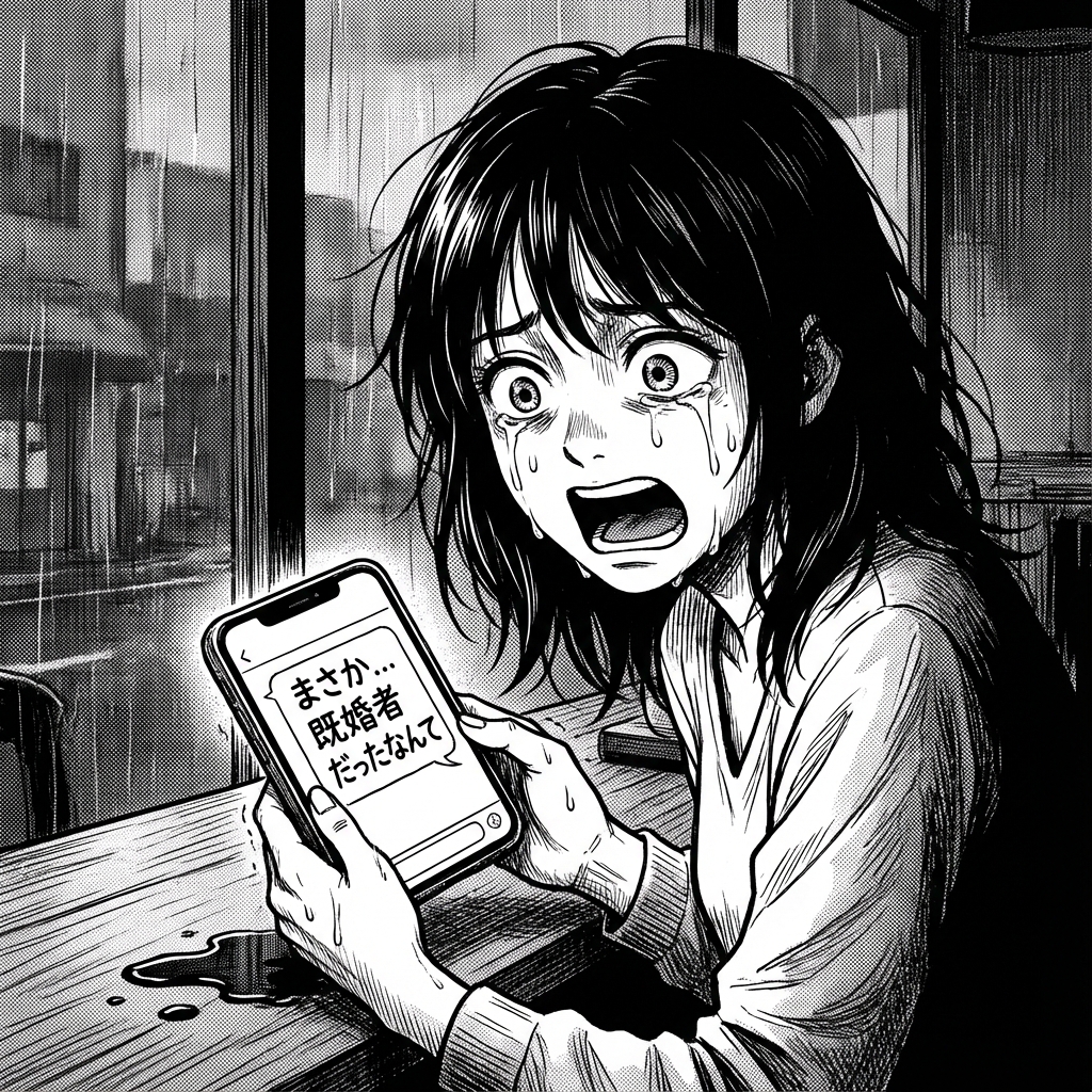 ショックを受ける女性