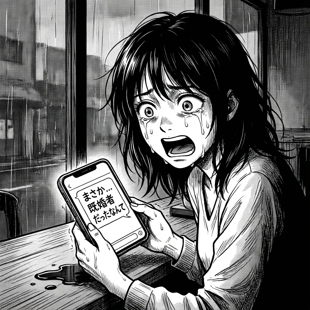 ショックを受ける女性