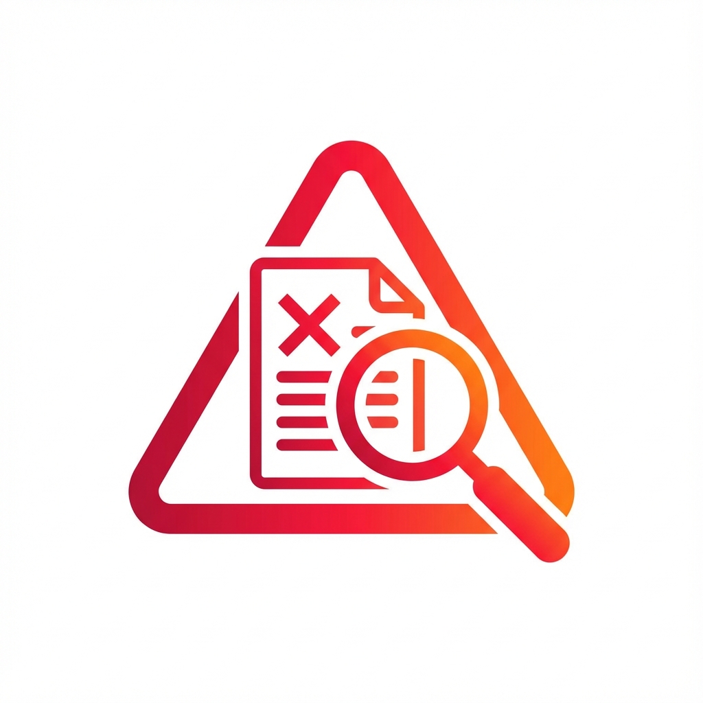 詐欺の警告アイコン