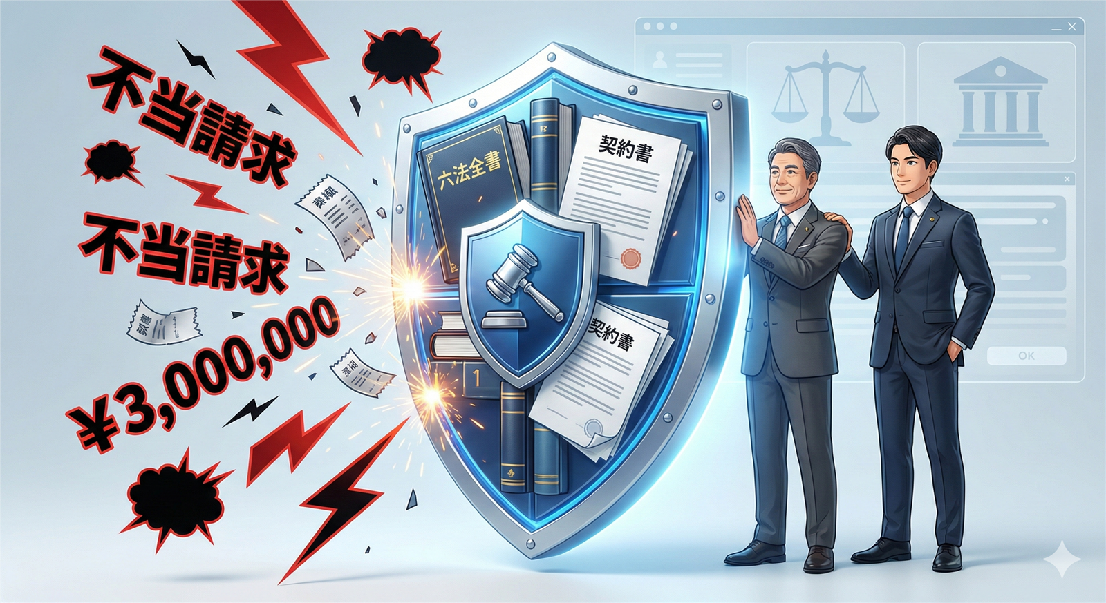 弁護士が盾となり守ります