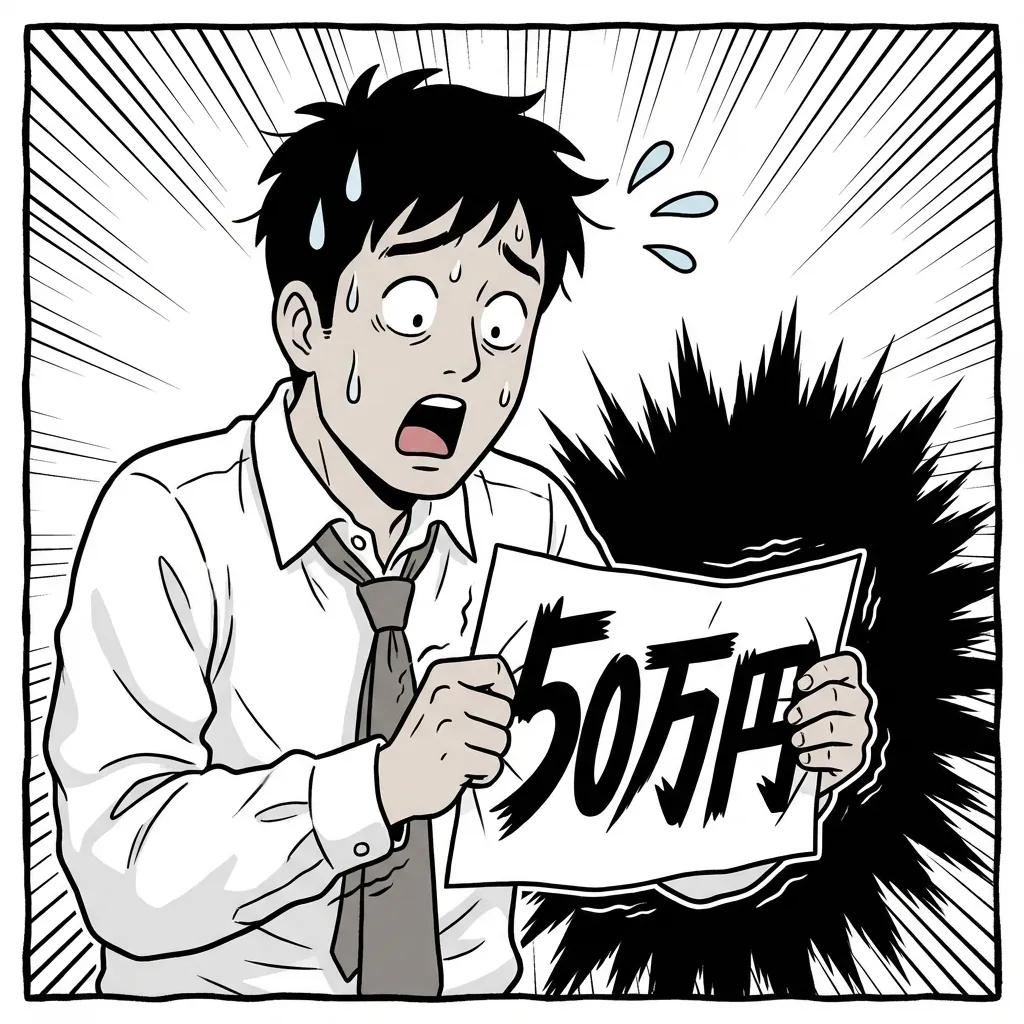 高額請求に驚く