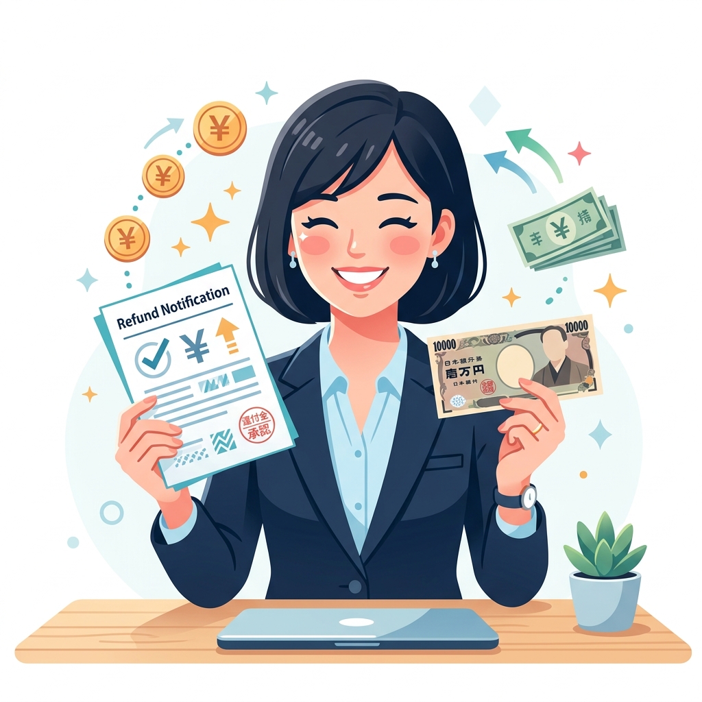 過払い金を受け取る日本人のイメージ