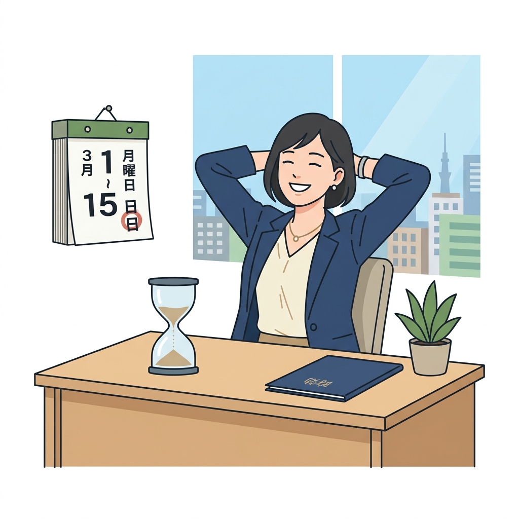 時効成立で安心する日本人のイメージ
